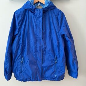 Talbots Bright Blue Raincoat, Excellent Condition, XL